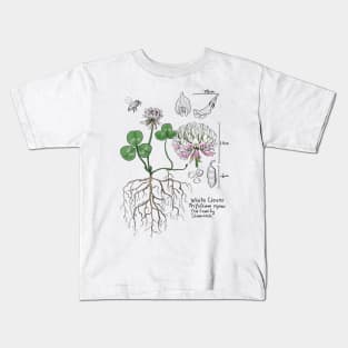 White Clover Botanical Kids T-Shirt